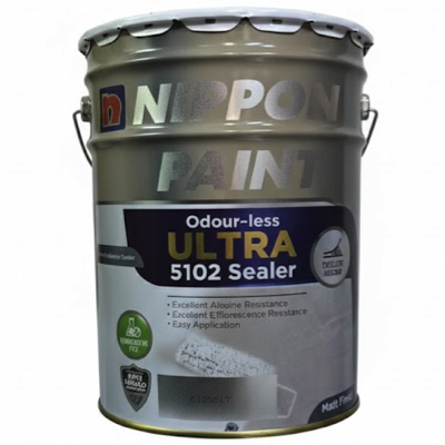 Nippon Paint 5102 Odour-less ULTRA Water-Based Sealer 20L For INDOOR & OUTDOOR